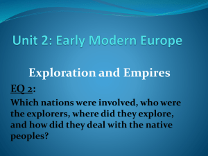 Unit 2: Early Modern Europe