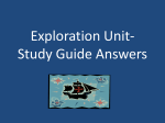 Exploration Unit- Study Guide Answers