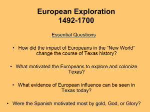 European Exploration Overview
