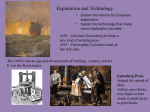 Exploration and Technology - St. Jane de Chantal School