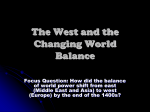 The West and the Changing World Balance