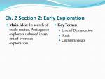 Ch. 2 Section 2: Early Exploration