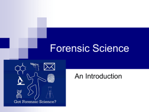 an intro to forensics ppt