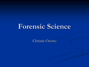Forensic Science - alistawatkins