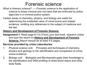Forensic science - Environmental-Chemistry