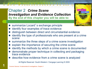 Evidence & The Crime Scene