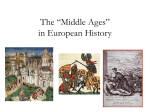The “Middle Ages” in European History