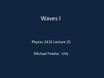 Waves I - Galileo and Einstein