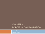 Chapter 4 Forces in One Dimension