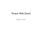 Torque Web Quest