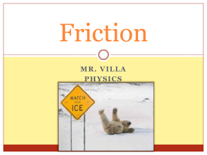 Friction - Austin panthers physics/math