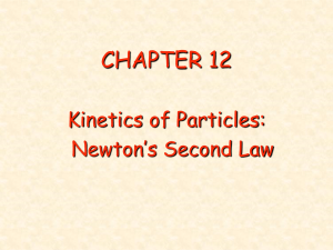 Kinetics of Particles: Newton`s Second Law