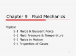 Chapter 9 Fluid Mechanics