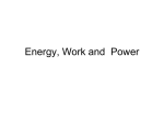 Work, Energy, Power, and Machines