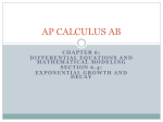 AP CALCULUS AB - Fern Ridge Middle School