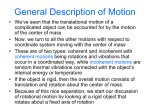 General Description of Motion