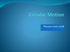 Circular Motion - Pat-Med Physics AP Exam Regents Exam