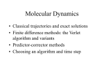 Molecular Dynamics - University of Calgary