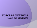 Forces & Newton’s Laws of Motion