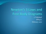 Newton’s 3 Laws and Free Body Diagrams