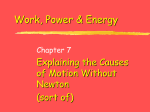 Work, Power & Energy