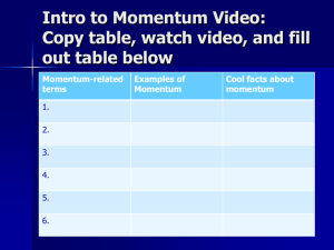 Momentum – Concept Overview