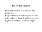 Projectile Motion - Eleanor Roosevelt High School