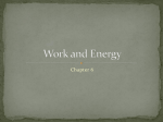 Work and Energy