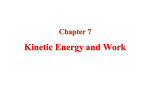 Kinetic Energy and Work