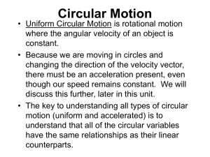 Circular Motion