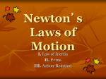 Newton’s Laws of Motion