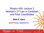 Newton`s 2nd Law in Cartesian and Polar Coordinates