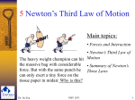 4 Newton`s Second Law of Motion