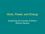 Work, Power, and Energy
