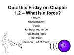 What is a force? - South Windsor Public Schools