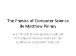 The Physics of Computer Science