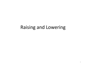 Raising and Lowering