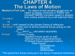 CHAPTER 4 The Laws of Motion