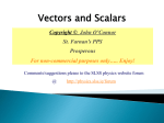 Vectors & Scalars