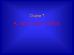 Kinetic Energy and Work