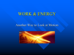 WORK AND ENERGY