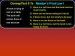 Newton`s Law Concept Test