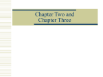 Chapters Two and Three