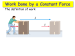 Work Done by a Constant Force