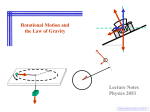N07 Rotational Motion and Law of Gravity (Notes)