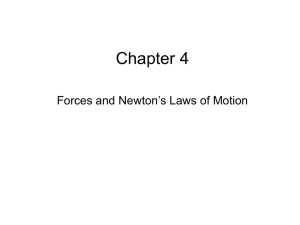 Chapter 4: Forces and Newton`s Laws of Motion