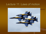 Lecture 11: Laws of motion - Sonoma Valley High School