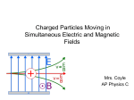 3 Simultaneous Magnetic and Electric Fields