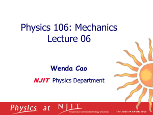 Lecture 06: Conservation of Angular Momentum