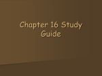 Chapter 16 Study Guide